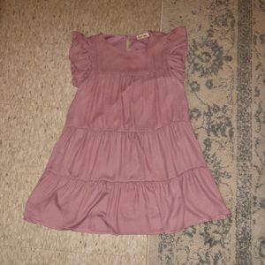 Blush Tiered Peasant Dress